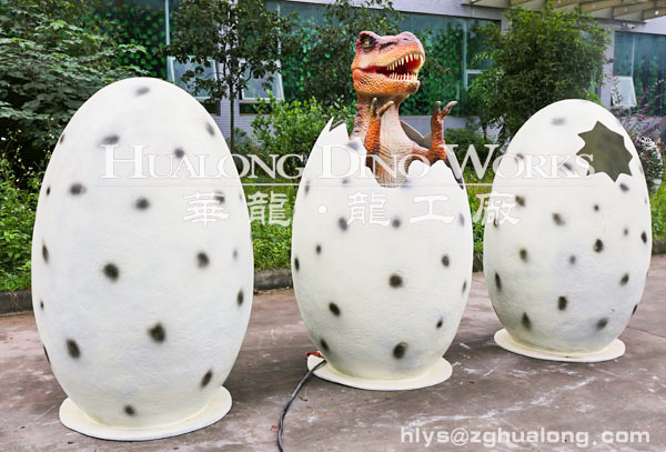 華龍藝術(shù)侏羅紀恐龍侏羅紀公園 博物館園林景觀 互動拍照恐龍蛋組合高1.8M