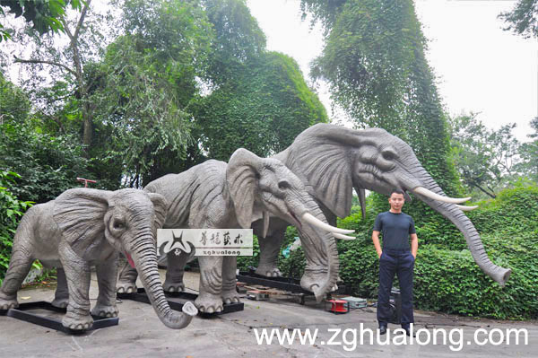 華龍i藝術(shù)動物主題公園戶外擺件園林景觀動物小品 